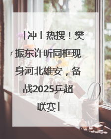 冲上热搜！樊振东许昕同框现身河北雄安，备战2025乒超联赛