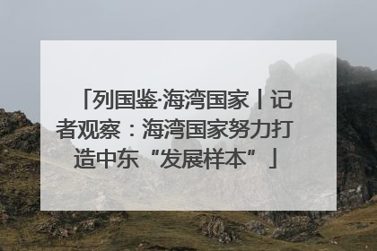 列国鉴·海湾国家丨记者观察：海湾国家努力打造中东“发展样本”