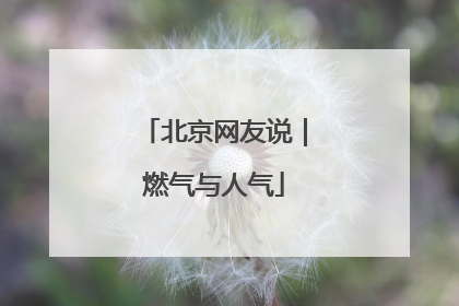 北京网友说｜燃气与人气