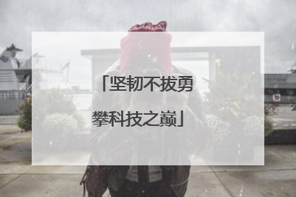 坚韧不拔勇攀科技之巅
