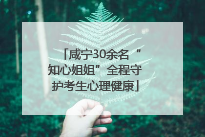 咸宁30余名“知心姐姐”全程守护考生心理健康