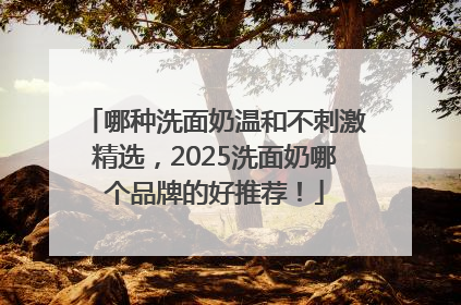 哪种洗面奶温和不刺激精选，2025洗面奶哪个品牌的好推荐！