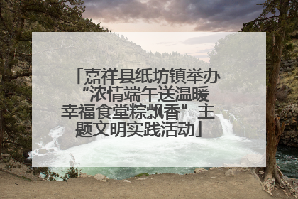 嘉祥县纸坊镇举办“浓情端午送温暖 幸福食堂粽飘香”主题文明实践活动