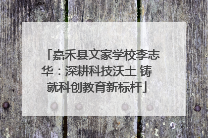 嘉禾县文家学校李志华：深耕科技沃土 铸就科创教育新标杆