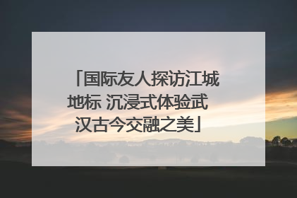 国际友人探访江城地标 沉浸式体验武汉古今交融之美
