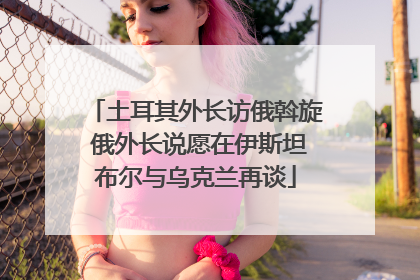 土耳其外长访俄斡旋 俄外长说愿在伊斯坦布尔与乌克兰再谈