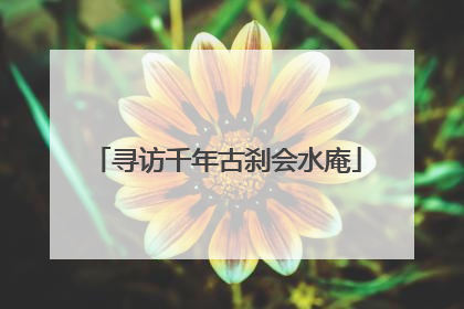 寻访千年古刹会水庵