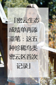 密云生态成绩单再添重笔：这五种珍稀鸟类密云区首次记录