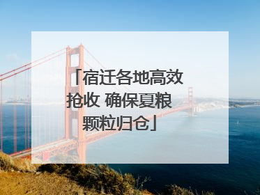 宿迁各地高效抢收 确保夏粮颗粒归仓