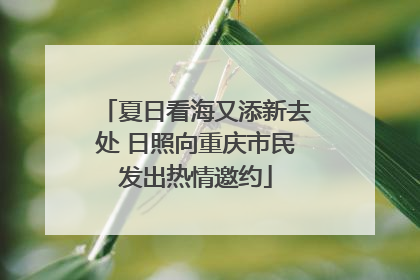夏日看海又添新去处 日照向重庆市民发出热情邀约