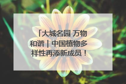 大城名园 万物和谐｜中国植物多样性再添新成员！它只在西藏墨脱