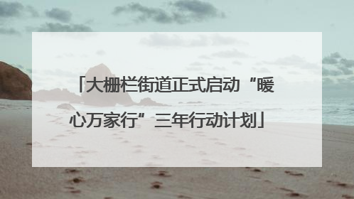 大栅栏街道正式启动“暖心万家行”三年行动计划