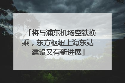 将与浦东机场空铁换乘，东方枢纽上海东站建设又有新进展