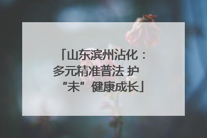 山东滨州沾化：多元精准普法 护“未”健康成长