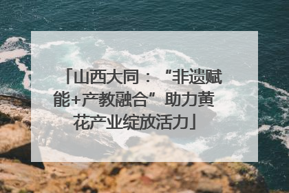 山西大同：“非遗赋能+产教融合”助力黄花产业绽放活力
