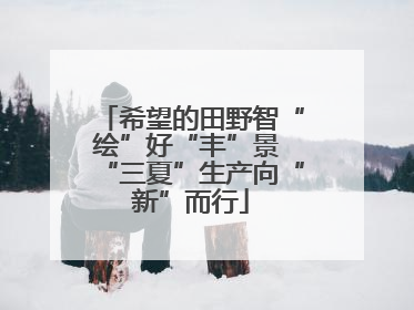 希望的田野智“绘”好“丰”景 “三夏”生产向“新”而行