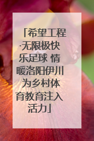 希望工程·无限极快乐足球 情暖洛阳伊川 为乡村体育教育注入活力