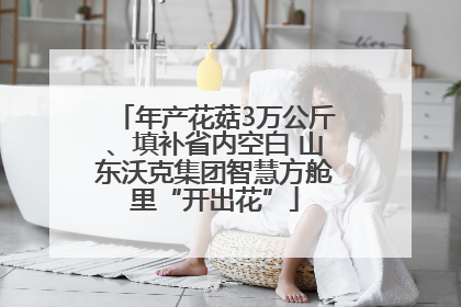 年产花菇3万公斤、填补省内空白 山东沃克集团智慧方舱里“开出花”