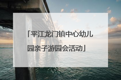 平江龙门镇中心幼儿园亲子游园会活动