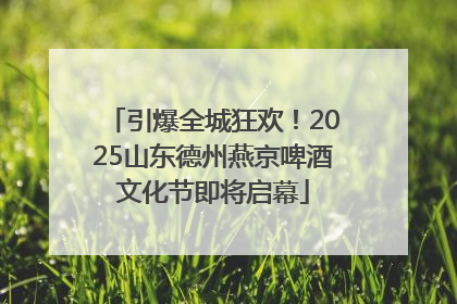 引爆全城狂欢！2025山东德州燕京啤酒文化节即将启幕