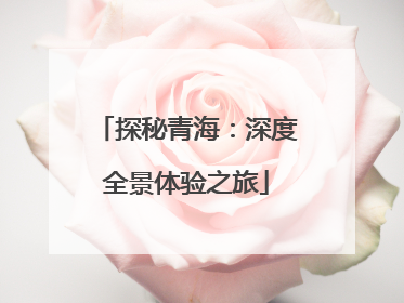 探秘青海：深度全景体验之旅
