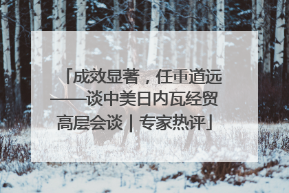 成效显著，任重道远——谈中美日内瓦经贸高层会谈｜专家热评
