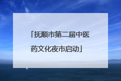 抚顺市第二届中医药文化夜市启动