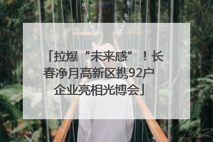 拉爆“未来感”！长春净月高新区携92户企业亮相光博会