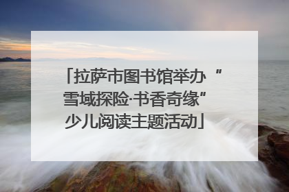 拉萨市图书馆举办“雪域探险·书香奇缘”少儿阅读主题活动