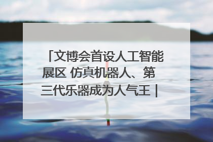 文博会首设人工智能展区 仿真机器人、第三代乐器成为人气王｜文博向“新”