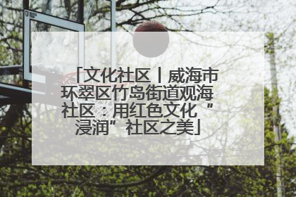 文化社区丨威海市环翠区竹岛街道观海社区：用红色文化“浸润”社区之美