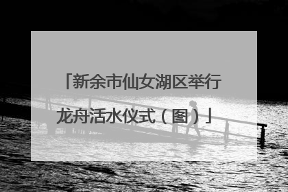 新余市仙女湖区举行龙舟活水仪式（图）