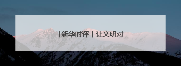 新华时评丨让文明对话照亮携手前行之路