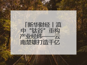新华财经丨滇中“钛谷”重构产业经纬——云南楚雄打造千亿级钛产业集群的探索与实践