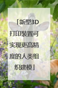 新型3D打印装置可实现更高精度的人类组织建模
