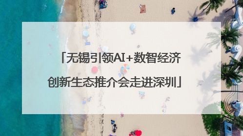 无锡引领AI+数智经济创新生态推介会走进深圳