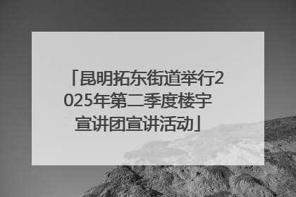 昆明拓东街道举行2025年第二季度楼宇宣讲团宣讲活动