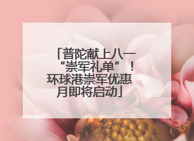 普陀献上八一“崇军礼单”！环球港崇军优惠月即将启动