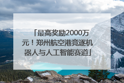 最高奖励2000万元！郑州航空港竞逐机器人与人工智能赛道