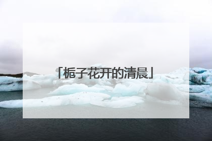 栀子花开的清晨