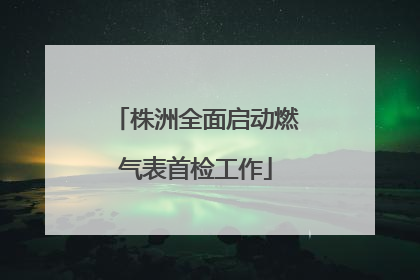 株洲全面启动燃气表首检工作