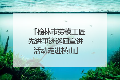 榆林市劳模工匠先进事迹巡回宣讲活动走进横山