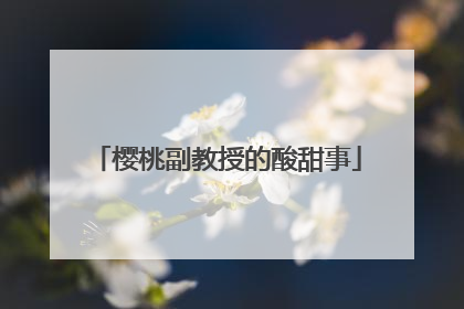 樱桃副教授的酸甜事