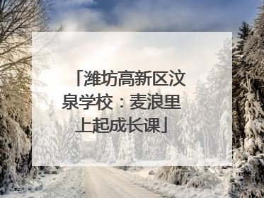 潍坊高新区汶泉学校：麦浪里上起成长课