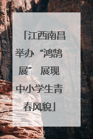 江西南昌举办“鸿鹄展” 展现中小学生青春风貌