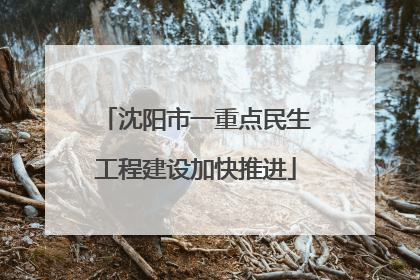 沈阳市一重点民生工程建设加快推进