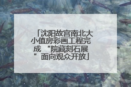 沈阳故宫南北大小值房彩画工程完成 “院藏刻石展”面向观众开放