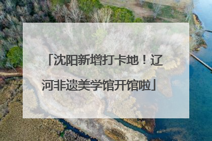 沈阳新增打卡地！辽河非遗美学馆开馆啦