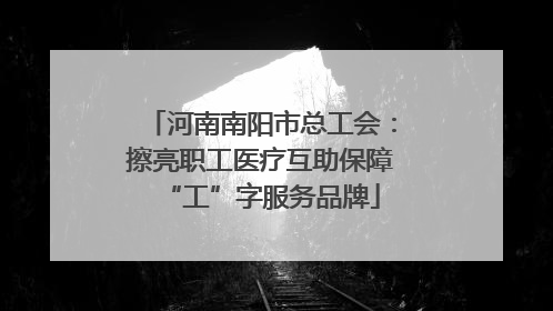 河南南阳市总工会：擦亮职工医疗互助保障“工”字服务品牌