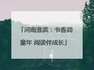 河南淮滨：书香润童年 阅读伴成长